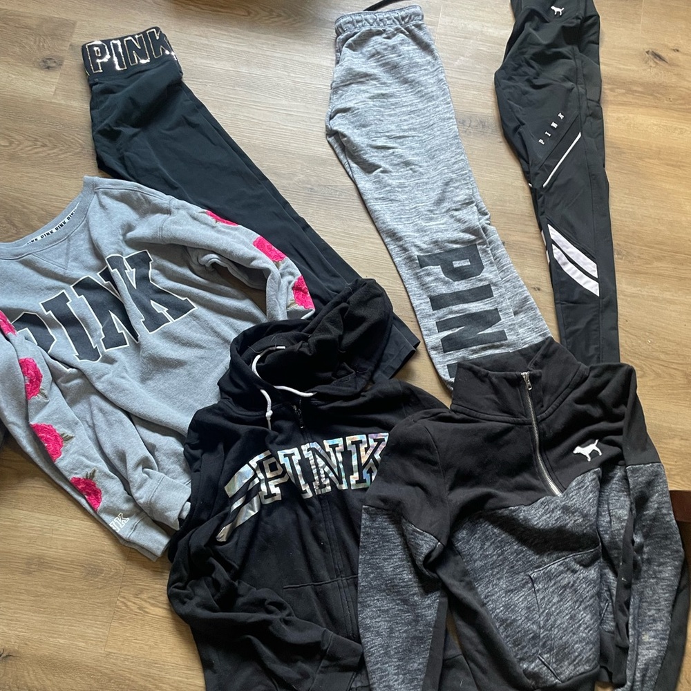 PINK Victoria's Secret Black and Gray Apparel Collection